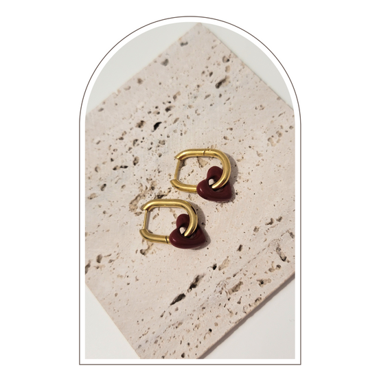 RED HEART EARRINGS